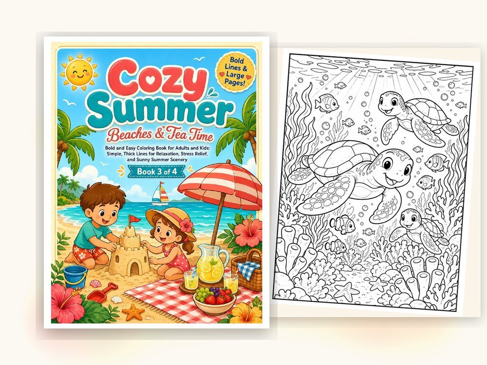 Cozy Summer Coloring Book